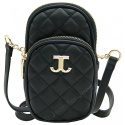 Elegancka I Stylowa Mała Listonoszka Jennifer Jones Skóra Włoska JJ3142 CZARNA 20 x 12 x 6 [cm]