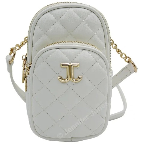 Elegancka I Stylowa Mała Listonoszka Jennifer Jones Skóra Włoska JJ3142 BIAŁA 20 x 12 x 6 [cm]