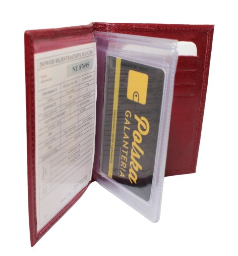 Etui Na Dokumenty CRIS-POL (PL) Duże Dwie Części Z Folią Wewnątrz Skóra Naturalna RFID 12,5 x 9 [cm]