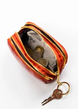 Etui Na Klucze Kluczówka Duża Trzy Komory PETERSON PTN K3Z NA JEDEN KOMPLET KLUCZY Skóra Naturalna CIEMNY RUDY 12 x 8,5 x 6 [cm]