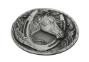 Klamra Bezniklowa Do Paska Sprzączka Pełna Blaszka Z Bolczykiem 40 mm Metalowa Solidna KBOL40/118 "KOŃ MATOWY II"