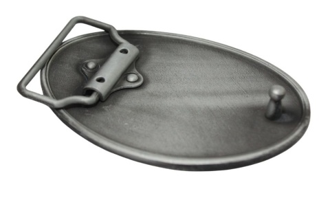 Klamra Bezniklowa Do Paska Sprzączka Pełna Blaszka Z Bolczykiem 40 mm Metalowa Solidna KBOL40/118 "KOŃ MATOWY II"