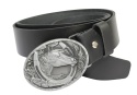 Klamra Bezniklowa Do Paska Sprzączka Pełna Blaszka Z Bolczykiem 40 mm Metalowa Solidna KBOL40/118 "KOŃ MATOWY II"