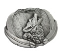 Klamra Do Paska Sprzączka Pełna Blaszka Z Bolczykiem 40 mm Metalowa Solidna KBOL40/117 ''WILK''