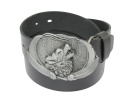 Pasek Skórzany COMPLEX (PL) Skóra Licowa 40 mm Klamra Pełna Na Bolczyk BLASZKA KBOL40/117 "WILK"