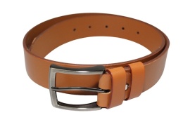 Pasek Skórzany Męski HADA (PL) Gładki Klamra Tradycyjna 40 mm Skóra Naturalna TOFFI