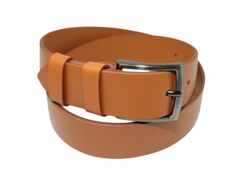 Pasek Skórzany Męski HADA (PL) Gładki Klamra Tradycyjna 40 mm Skóra Naturalna TOFFI