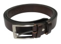 Pasek Skórzany Męski PAS-MAX (PL) CZEKOLADOWY Gładki 35 mm NADWYMIAR BARDZO DŁUGI XXL k43