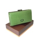 Portfel Damski Skórzany El Forest (PL) Skóra Bydlęca Klamra 14 cm RFID 948 151 ZIELONY 14,5 x 9 x 2,5 [cm]