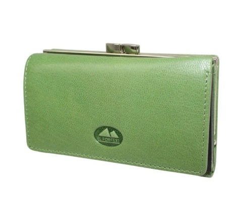 Portfel Damski Skórzany El Forest (PL) Skóra Bydlęca Klamra 14 cm RFID 948 151 ZIELONY 14,5 x 9 x 2,5 [cm]