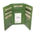 Portfel Damski Skórzany El Forest (PL) Skóra Bydlęca Klamra 14 cm RFID 948 151 ZIELONY 14,5 x 9 x 2,5 [cm]