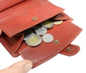 Portfel Męski Skórzany EL FORREST Skóra Duży Pionowy Z Zapięciem Dwa Skrzydełka 703 29 RFID BRĄZOWY 13 x 10 x 2.5 [cm]