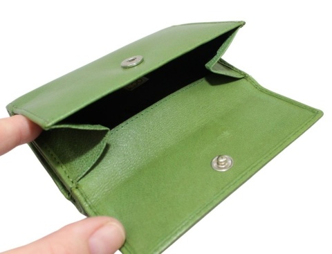 Portfel Skórzany El Forrest Skóra Licowa Kieszeń Na Zewnątrz RFID 900 151 ZIELONY 12 x 8 x 3 [cm]