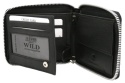 Portfel WILD Skóra Licowa Duży Poziomy Metalowy Suwak N992Z-GV CZARNY 12,5 x 10 x 3 [cm]
