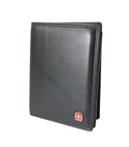 Elegancki Portfel Męski Skórzany ALBATROSS Skóra Licowa RFID Duży Pionowy Płaski SN-MW07 13,5 x 10,5 x 2 [cm]