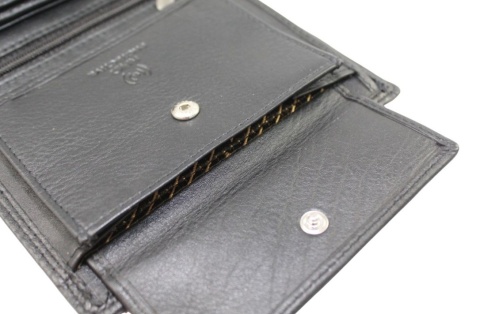 Elegancki Portfel Męski Skórzany ALBATROSS Skóra Licowa RFID Duży Pionowy Płaski SN-MW07 13,5 x 10,5 x 2 [cm]