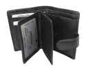 Elegancki Portfel Męski Skórzany ALBATROSS Skóra Licowa RFID Duży Pionowy Płaski Z Zapinką MW 102Z 12,5 x 9 x 2,5 [cm]