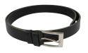 Pasek Męski Skórzany Polska Galanteria (PL) GŁADKI Skóra Licowa EXTRA 30 mm CZARNY CLASSIC
