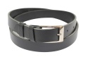 Pasek Męski Skórzany Polska Galanteria (PL) GŁADKI Skóra Licowa EXTRA 30 mm CZARNY CLASSIC