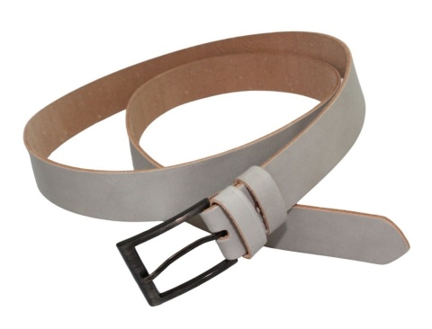 Pasek Męski Skórzany Polska Galanteria (PL) GŁADKI Skóra Licowa EXTRA 30 mm PIECZARKOWY