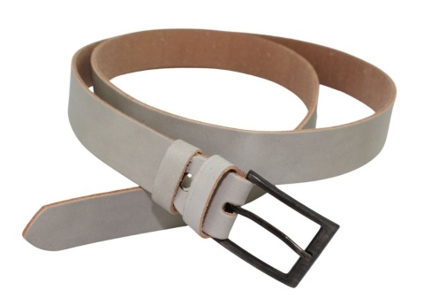 Pasek Męski Skórzany Polska Galanteria (PL) GŁADKI Skóra Licowa EXTRA 30 mm PIECZARKOWY