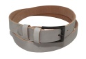 Pasek Męski Skórzany Polska Galanteria (PL) GŁADKI Skóra Licowa EXTRA 30 mm PIECZARKOWY