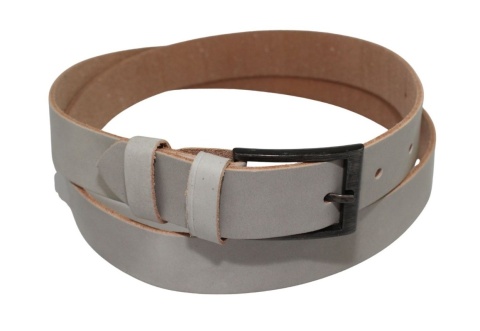 Pasek Męski Skórzany Polska Galanteria (PL) GŁADKI Skóra Licowa EXTRA 30 mm PIECZARKOWY