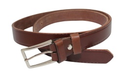 Pasek Męski Skórzany Polska Galanteria (PL) Skóra Licowa Imitacja Szycia EXTRA 30 mm BRĄZOWY