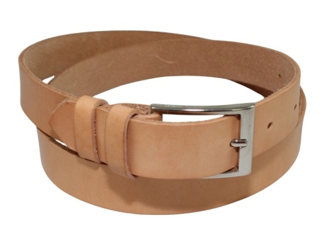 Pasek Męski Skórzany Polska Galanteria (PL) Skóra Licowa GŁADKI EXTRA 30 mm SUROWA SKÓRA