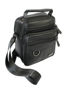 Pionowa Torba Męska Skóra Naturalna ROVICKY R-ST70-03 CZARNA 21 x 17 x 10 [cm]