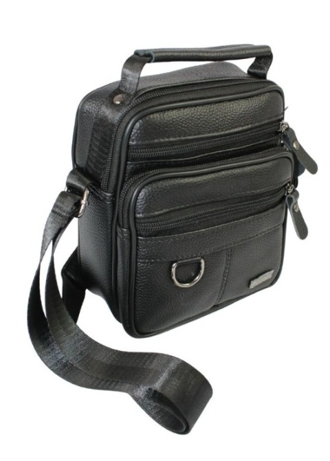 Pionowa Torba Męska Skóra Naturalna ROVICKY R-ST70-03 CZARNA 21 x 17 x 10 [cm]