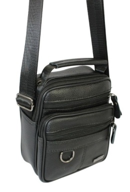 Pionowa Torba Męska Skóra Naturalna ROVICKY R-ST70-03 CZARNA 21 x 17 x 10 [cm]
