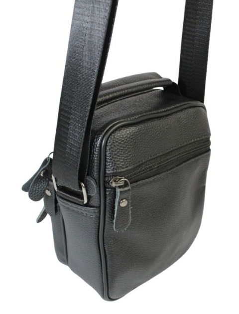 Pionowa Torba Męska Skóra Naturalna ROVICKY R-ST70-03 CZARNA 21 x 17 x 10 [cm]
