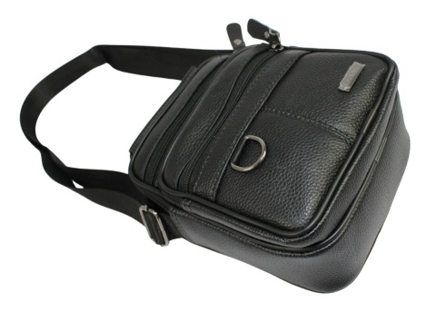 Pionowa Torba Męska Skóra Naturalna ROVICKY R-ST70-03 CZARNA 21 x 17 x 10 [cm]