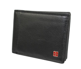 Portfel ALBATROSS (PL) Skóra Naturalna Licowa Duży Poziomy Bez Zapięcia RFID SN-MW03 13 x 10 x 2 [cm]