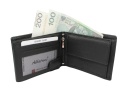 Portfel ALBATROSS (PL) Skóra Naturalna Licowa Duży Poziomy Bez Zapięcia RFID SN-MW03 13 x 10 x 2 [cm]