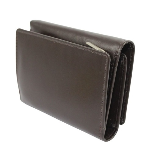 Portfel Damski Peterson Skóra Licowa Suwak Na Zewnątrz  PTN RD-17-GCL-Y 4031 CZEKOLADOWY 12 x 9 x 3 [cm]