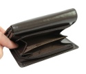 Portfel Damski Peterson Skóra Licowa Suwak Na Zewnątrz  PTN RD-17-GCL-Y 4031 CZEKOLADOWY 12 x 9 x 3 [cm]