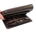 Portfel Damski Peterson Skóra Licowa Suwak Na Zewnątrz  PTN RD-17-GCL-Y 4031 CZEKOLADOWY 12 x 9 x 3 [cm]