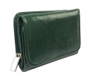 Portfel Damski Skórzany CRIS-POL (PL) Skóra Licowa 12 cm Suwak Na Zewnątrz P12 12 x 9 x 3,5 [cm]