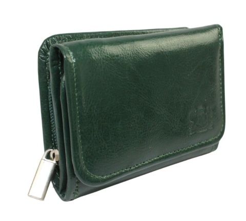 Portfel Damski Skórzany CRIS-POL (PL) Skóra Licowa 12 cm Suwak Na Zewnątrz P12 12 x 9 x 3,5 [cm]
