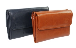 Portfel Damski Skórzany CRIS-POL (PL) Skóra Licowa 14 cm Kieszeń Na Zewnątrz P3 14 x 9 x 3,5 [cm]