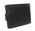 Portfel Męski Skórzany WILD Skóra Licowa Duży Poziomy Z Zapięciem RIFD 508 X CZARNY 13 x 10 x 2 [cm]
