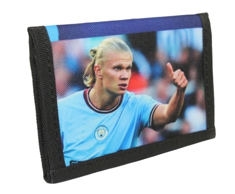 Portfel Parciany Sportowy Polska Galanteria (PL) Materiałowy ,,Erling Haaland,, 13,5 x 9,5 x 1 [cm]