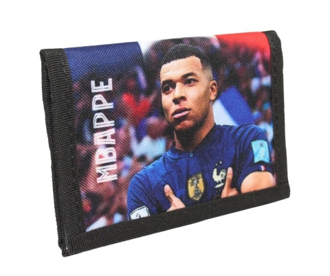 Portfel Parciany Sportowy Polska Galanteria (PL) Materiałowy ,,Kylian Mbappe,, 13,5 x 9,5 x 1 [cm]