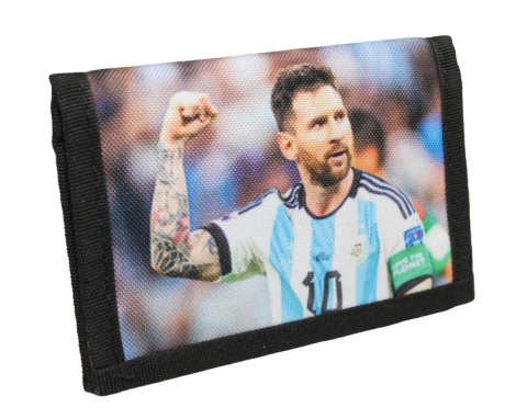 Portfel Parciany Sportowy Polska Galanteria (PL) Materiałowy ,,Lionel Messi,, 13,5 x 9,5 x 1 [cm]