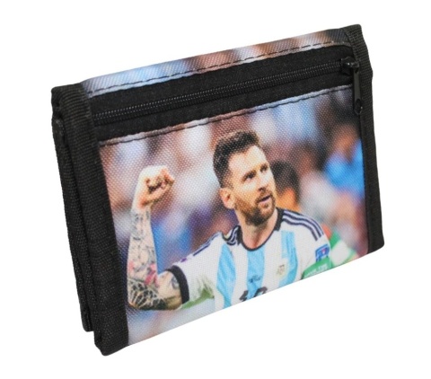 Portfel Parciany Sportowy Polska Galanteria (PL) Materiałowy ,,Lionel Messi,, 13,5 x 9,5 x 1 [cm]