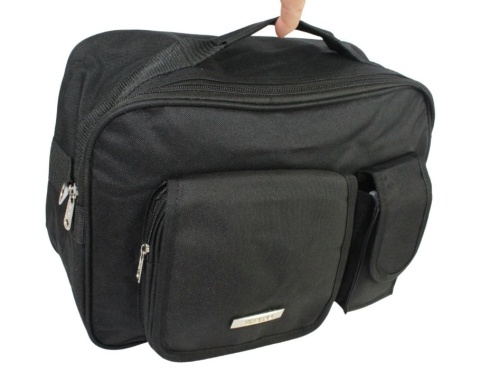 Praktyczna Torba Na Dokumenty Do Pracy Sackar 11A CZARNA  36 x 27 x 15 [cm]
