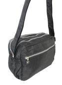 Stylowa Lekka Materiałowa Torba Pozioma Średnia Na Ramię Bag Street NR 2263 CZARNY 28 x 19 x 12 [cm]