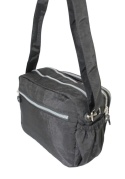 Stylowa Lekka Materiałowa Torba Pozioma Średnia Na Ramię Bag Street NR 2263 CZARNY 28 x 19 x 12 [cm]